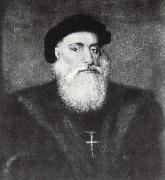 unknow artist This portrait of Vasco da Gama to clerical error Gregorio Lopez. Spain oil painting artist